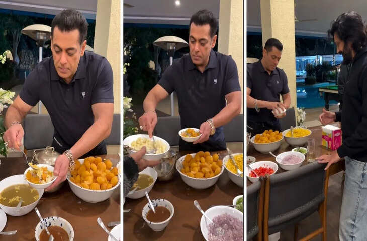 सलमान खान की स्पेशल भेलपुरी, जानिए कैसे बनाते हैं भाईजान; वीडियो हुआ वायरल