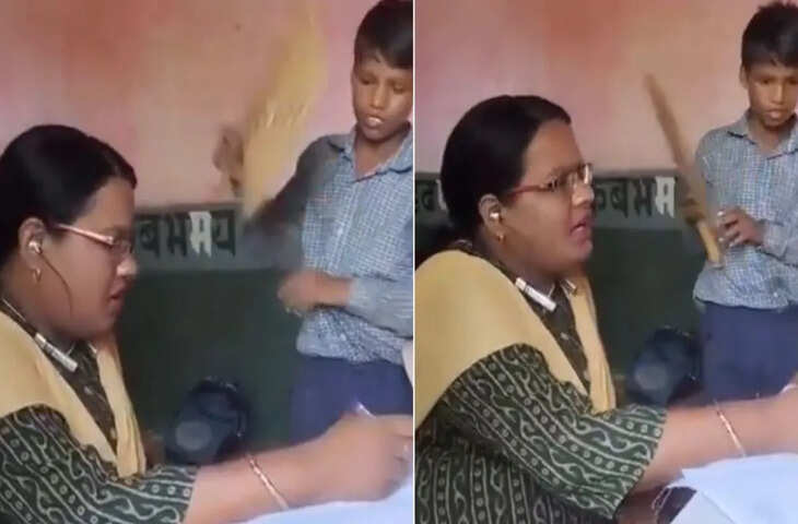 स्कूल का वायरल वीडियो बना विवाद की वजह, बच्चे से पंखा करवाने पर भड़के लोग