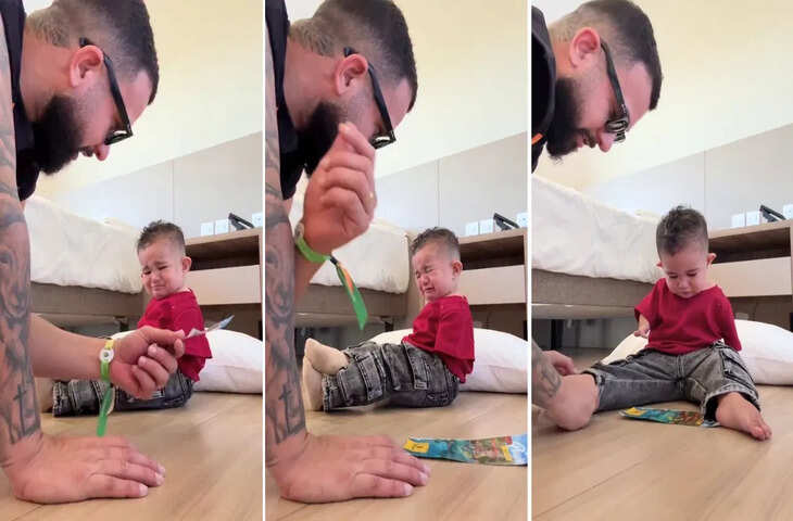 सोशल मीडिया पर वायरल भावुक वीडियो: एक हाथ से जन्मे बच्चे की कहानी और पिता की प्रेरणादायक सोच ने जीता दिल