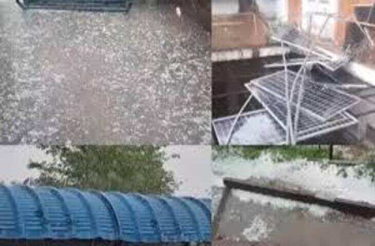 कोटकासिम में अंधड़ के साथ बारिश, ओले भी गिरे&hellip;. देखें वीडियो