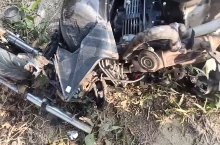 मुजफ्फरपुर में भीषण सड़क हादसा, बाइक सवार और उसके रिश्तेदार की मौत