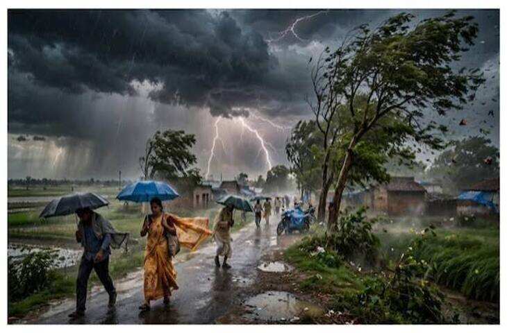 बिहार के 18 जिलों में बारिश, आंधी और वज्रपात का यलो अलर्ट, मानसून की वापसी के बीच बदला मौसम