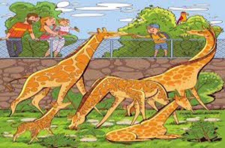 ऑप्टिकल इल्यूजन चैलेंज ने मचाया धमाल, 10 सेकेंड में जिराफ के बीच छुपा बंदर ढूंढने की चुनौती