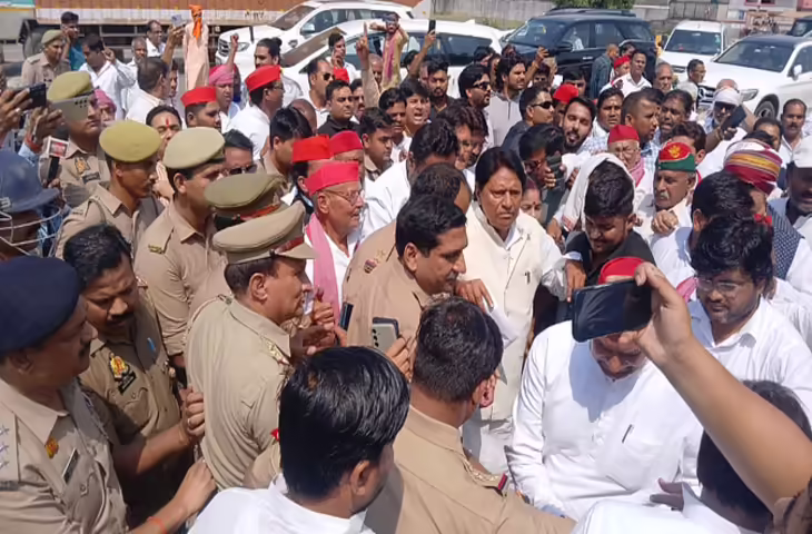 सांसद पर हुए हमले का विरोध...सपा का शक्ति प्रदर्शन आज, एमजी रोड पर उमड़ेगी भीड़