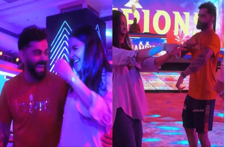 विराट- अनुष्का ने डांस फ्लोर पर लगाई आग, IPL जीतने के बाद खूब मचाया गर्दा