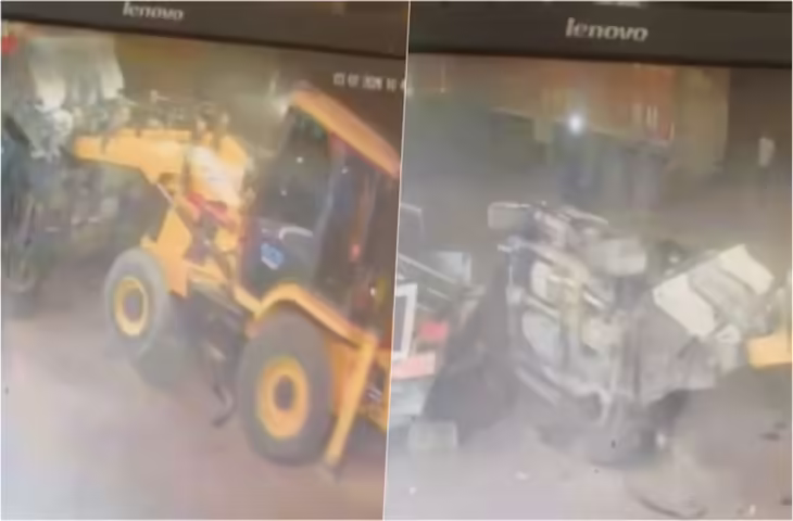 जोधपुर में होटल पर जेसीबी से हमला, बाप-बेटे समेत बदमाशों ने मचाई तोड़फोड़