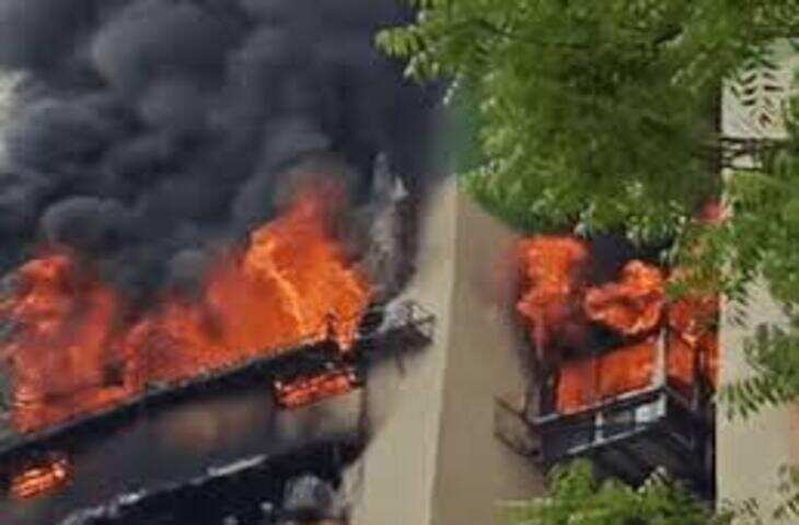📰 गाजियाबाद की 15 मंजिला सोसाइटी में भीषण आग, कई फ्लोर चपेट में आए, लोगों में मचा हड़कंप