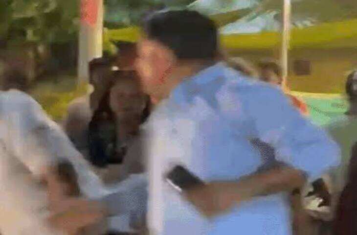 प्रयागराज में रेस्टोरेंट के बाहर बवाल, खाने की शिकायत पर वकील से मारपीट का आरोप; वीडियो वायरल