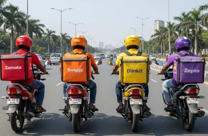 10 मिनट में डिलीवरी को सरकार की ना!&nbsp;Blinkit, Zomato-Swiggy बंद करेंगे&nbsp;Quick Delivery फीचर&nbsp;&nbsp;