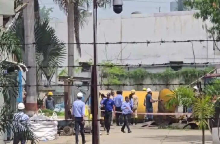 पीथमपुर की मित्तल कंपनी में तेज धमाका, नाइट्रोजन गैस रिसीवर टैंक का निचला हिस्सा फटा