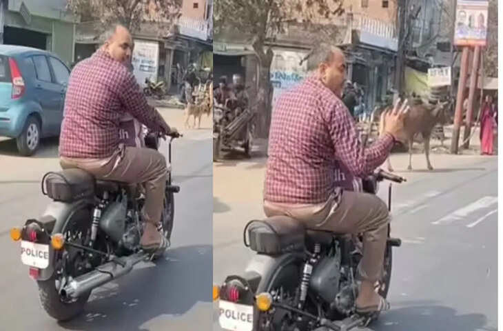  ​न गाड़ी का नंबर है न कुछ&hellip;बनाया वीडियो तो पुलिसवाले ने कहा- लात ही लात मारेंगे