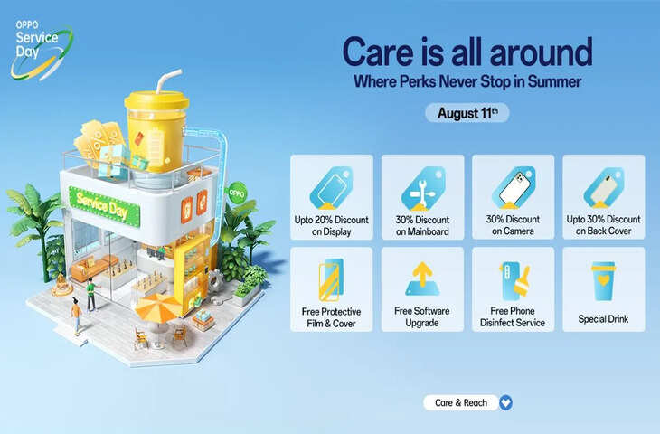 11 अगस्त को OPPO Service Day पर स्मार्टफोन रिपेयर पर भारी छूट, यहां जाने कैसे उठाए लाभ और क्या मिलेंगी सुविधाएं&nbsp;