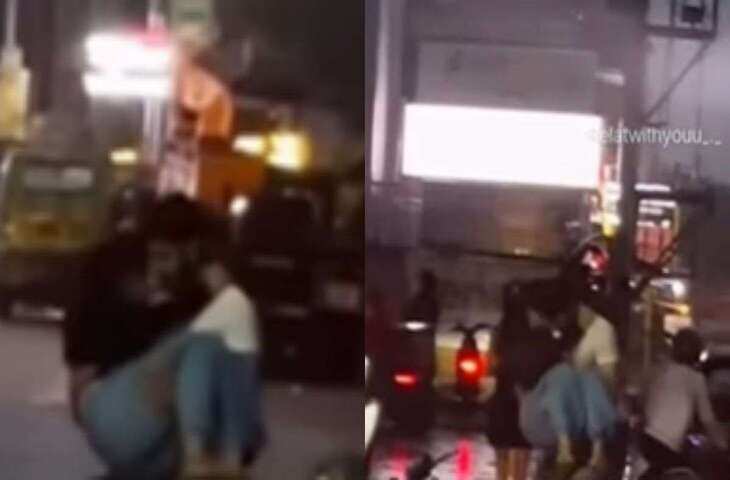 बारिश से भरी सड़क और गोद में गर्लफ्रेंड को उठाए ये लड़का बना सोशल मीडिया का &lsquo;True Love King&rsquo;, यहां देखें वायरल वीडियो