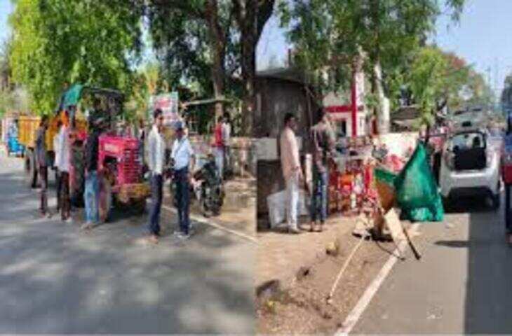 बैतूल में अवैध अतिक्रमण पर प्रशासन की बड़ी कार्रवाई, 50 से अधिक कब्जे हटाए गए, बुलडोजर चला
