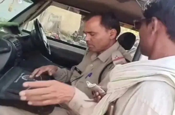 छतरपुर में ASI का 2 हजार रुपए लेते हुए वीडियो सामने आया, फरियादी ने लगाए रिश्वत के आरोप