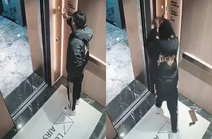 गुस्से में किया ऐसा काम! लिफ्ट न चलने पर शख्स ने मचा दी तोड़फोड़,&nbsp;VIDEO देख लोग दंग