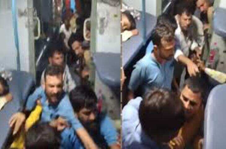 वेरावल-जबलपुर ट्रेन में पेंट्रीकार वेंडरों की गुंडागर्दी, यात्री की पिटाई का वीडियो वायरल