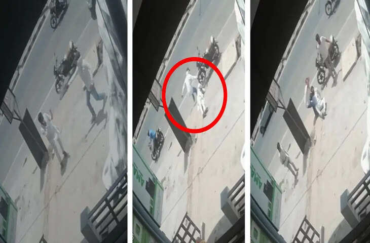  लखनऊ में मोबाइल पर बात कर रहे प्रॉपर्टी डीलर को गोलियों से भूना, CCTV में कैद हुआ मर्डर