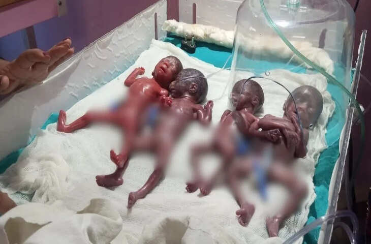 यूपी की इस मां ने परिवार को दी खुशियों की सौगात, एक साथ 4 बच्चों को दिया जन्म, पहले से भी हैं 4 बच्चे