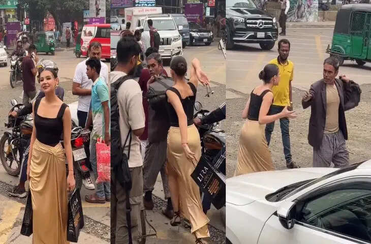 बांग्लादेश में वायरल हुआ वीडियो: महिला कंटेंट क्रिएटर ने बुजुर्ग को पीटते हुए बचाव किया
