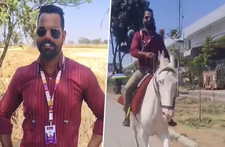 Fuel Crisis का अनोखा जुगाड़: पेट्रोल पंप पर लाइन देख शख्स घोड़े से पहुंचा ऑफिस, देखे वायरल वीडियो&nbsp;