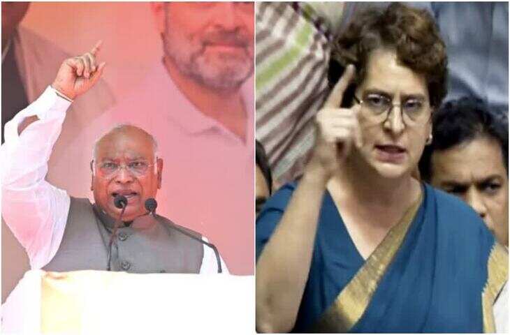 मल्लिकार्जुन खरगे के मंच के शुद्धिकरण पर कांग्रेस का हल्लाबोल! प्रियंका गांधी ने किया देशव्यापी सत्याग्रह का एलान&nbsp;