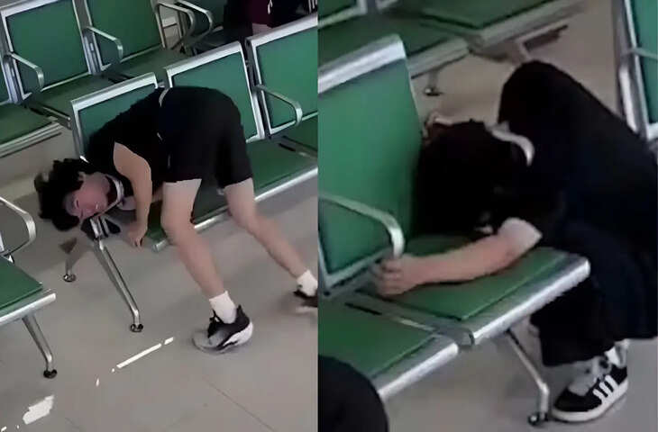 दोस्त को कुर्सी से निकालने गया था शख्स, लेकिन खुद भी उसी में फंसा! चीन के अस्पताल का हैरान करने वाला Video Viral