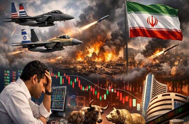 Market Crash Alert: ईरान संकट का बड़ा असर, सेंसेक्स 7000 अंक लुढ़का और क्रूड ऑयल में 10% की छलांग​​​​​​​