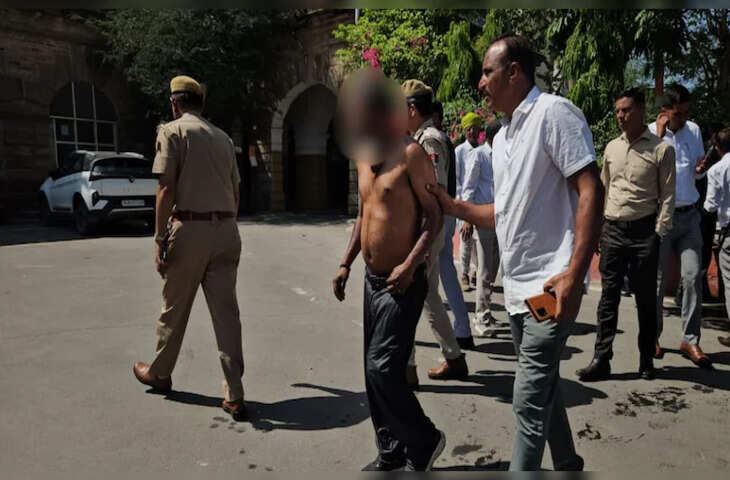 अजमेर एसपी ऑफिस में हड़कंप: व्यक्ति ने आत्मदाह का किया प्रयास, पुलिस ने बचाई जान