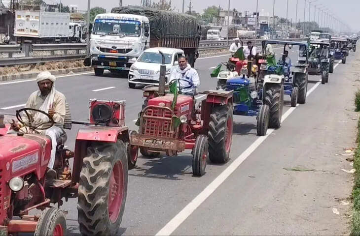 ग्रीनफील्ड एक्सप्रेस-वे परियोजना के विरोध में किसानों का प्रदर्शन, भूमि अधिग्रहण पर जताया आक्रोश