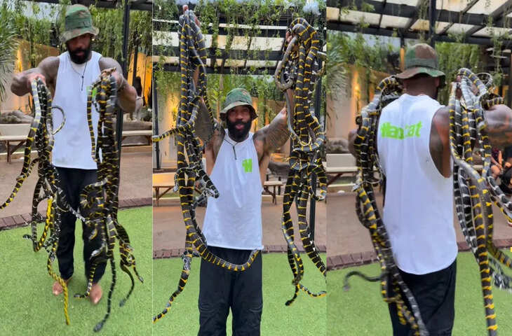 सांपों के साथ खतरनाक खेल, बंदे का Viral Video देखकर लोग रह गए दंग