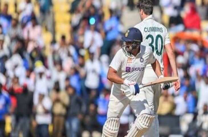 IND vs AUS 1st Test Day 1: पहले दिन का खेल खत्म, भारत का स्कोर 77/1 , रोहित शर्मा क्रीज पर 