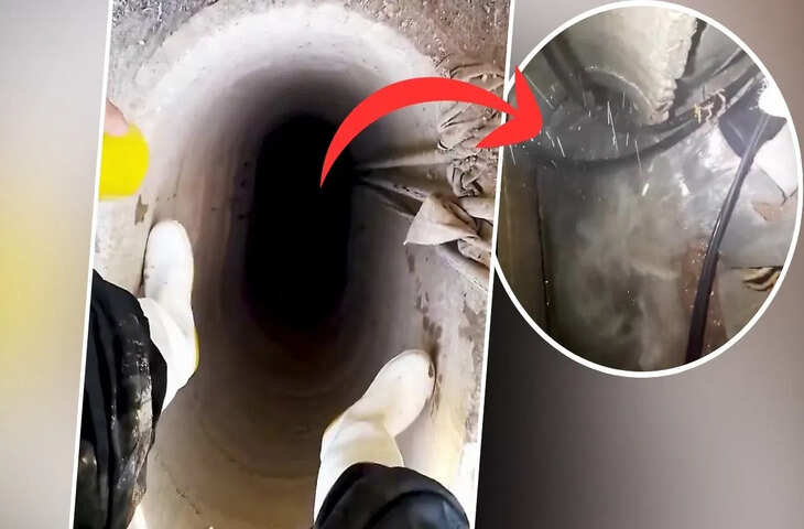 Viral Video: सीधे &lsquo;पाताल लोक&rsquo; की एंट्री! 1000 फीट गहरे बोरवेल का वीडियो देख थम जाएंगी सांसें!