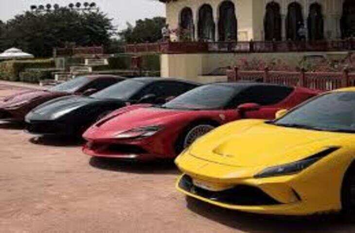 वीडियो में देखें जयपुर की सड़कों पर दौड़ी शाही रफ्तार, &lsquo;फरारी टूर राजस्थान&rsquo; में 100 करोड़ की लग्जरी कारों का निकला काफिला