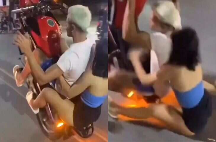 Viral Video: लड़के ने गर्लफ्रेंड के पीछे खड़े होकर एक पहिए पर दौड़ाई बाइक, स्टंट देख खरी-खोटी सुना रहे यूजर्स&nbsp;