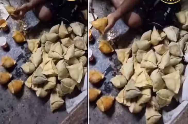 &lsquo;ये तो समोसे के साथ अत्याचार है!&rsquo; VIDEO में दिखा अनोखा प्रयोग, देखकर भौचक्के रह गए समोसा लवर्स&nbsp;