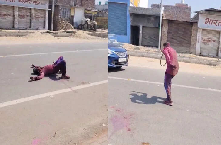 होली की उमंग में वायरल हुआ रंग-बिरंगा डांस वीडियो, सड़क पर रुक गईं गाड़ियां