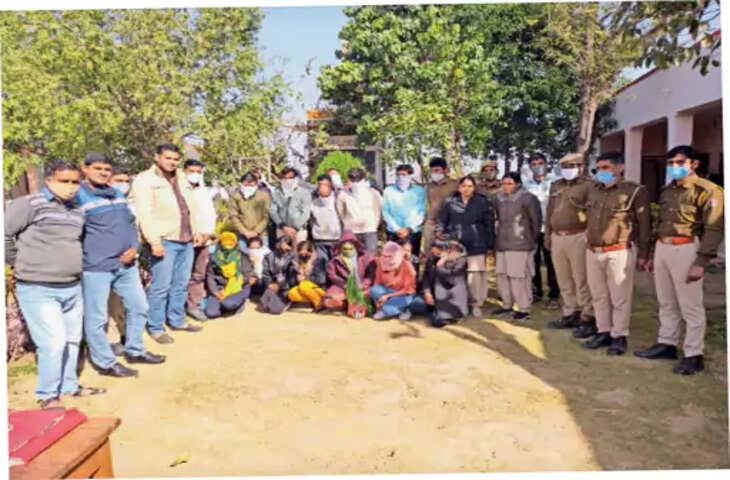 Rajsamand के खमनाेर में हाेटल की रेव पार्टी से गुजरात सीआईडी इंस्पेक्टर और 9 युवतियाें सहित 24 गिरफ्तार