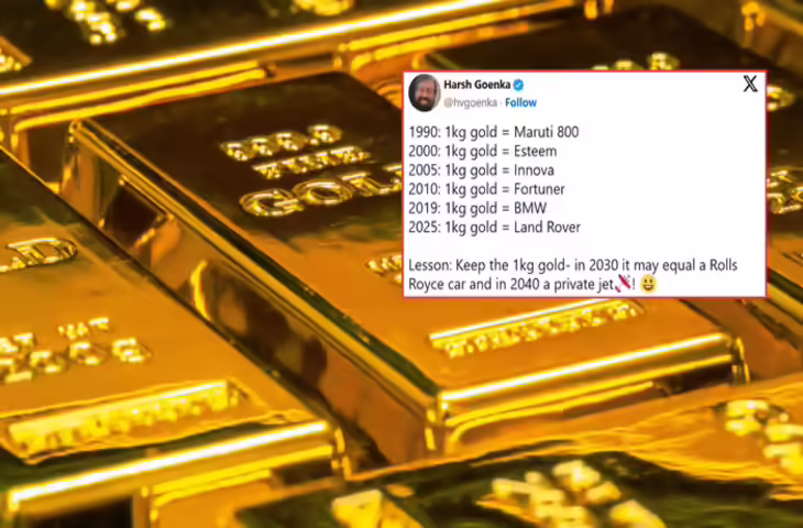 सोने की कीमत और कारों की तुलना पर सोशल मीडिया पर बहस, हर्ष गोयनका की पोस्ट वायरल