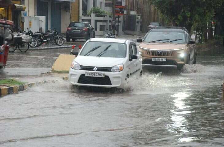 हरियाणा में बारिश से पारा गिरा