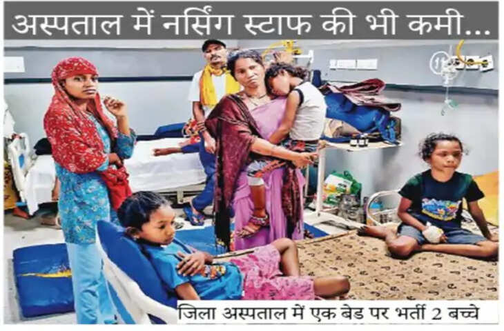आदिवासी इलाकों में 27 मौतों के बाद भी नहीं थम रही बच्चों की बीमारी, 24 घंटे में 132 मरीज जिला अस्पताल पहुंचे