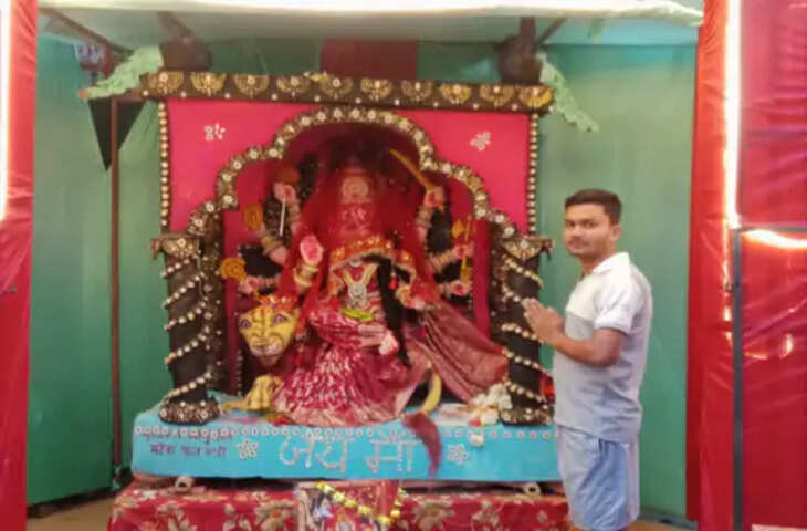 नवरात्र पर सजे दुर्गा पूजा पंडाल, डोहरिया बाजार समेत गांवों में स्थापित हुईं मां दुर्गा की प्रतिमाएं; सप्तमी से होंगे दर्शन