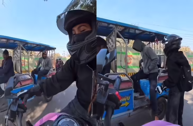 Viral Video: गंदा इशारा करना पड़ा भारी, महिला ने बीच सड़क सिखाया ऐसा सबक कि देखने वाले रह गए दंग​​​​​​​