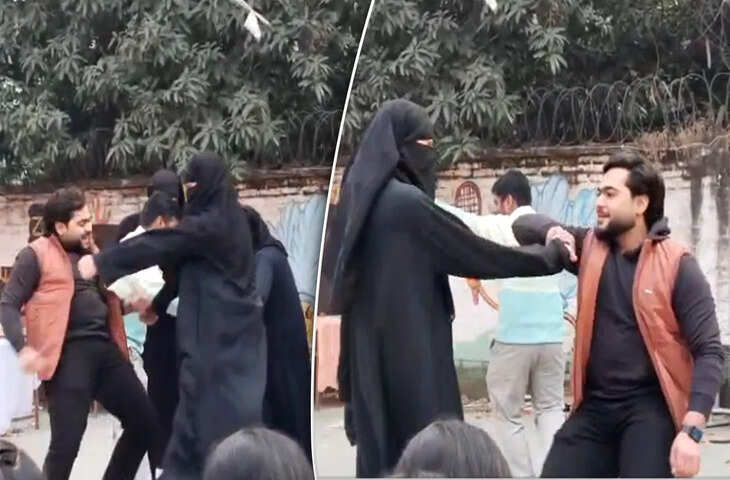 लड़कों ने स्कूल में बुर्का पहनकर धुरंधर गाने पर किया डांस, अमरोहा में वीडियो पर मचा बवाल&hellip; प्रिंसिपल ने मांगी माफी