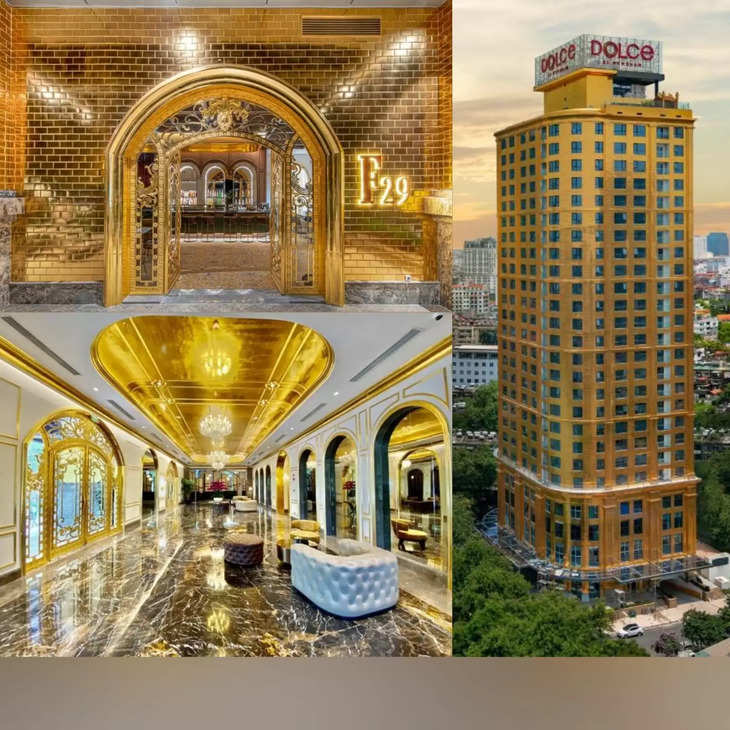 सोने से बने होटल में आएगा रॉयल फील, बाथरूम से लेकर खिड़कियां और दरवाजे भी हैं सोने के बने !