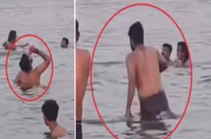 काशी के अस्सी घाट पर बीयर पीकर केन गंगा में फेंकने का मामला, वीडियो वायरल होने के बाद केस दर्ज
