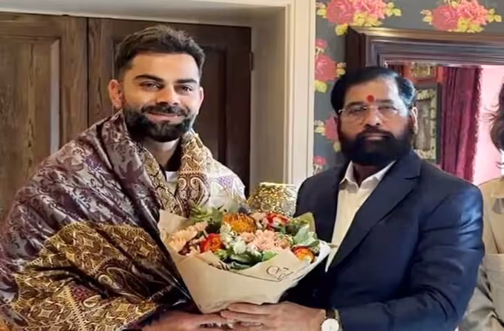 विराट कोहली से मिलकर लंदन से लौटे एकनाथ शिंदे, कहां भूल आए अपना iPhone? रात 4 बजे मिला