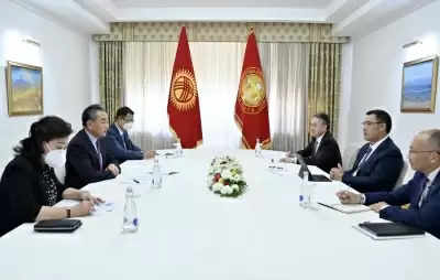 किर्गिस्तान के राष्ट्रपति ने Wang Yi से मुलाकात की !