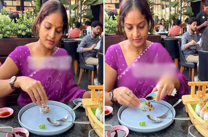 बेंगलुरु महिला का अनोखा सुशी स्टाइल, सोशल मीडिया पर वीडियो वायरल
