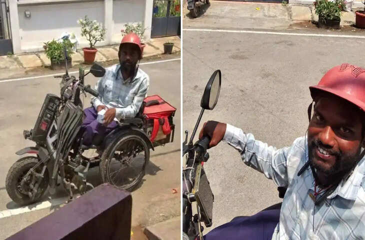 Zomato डिलीवरी बॉय का भावुक कर देने वाला वीडियो वायरल, दिव्यांग शख्स की मेहनत देख लोगों ने कहा- सलाम है इंसानियत को